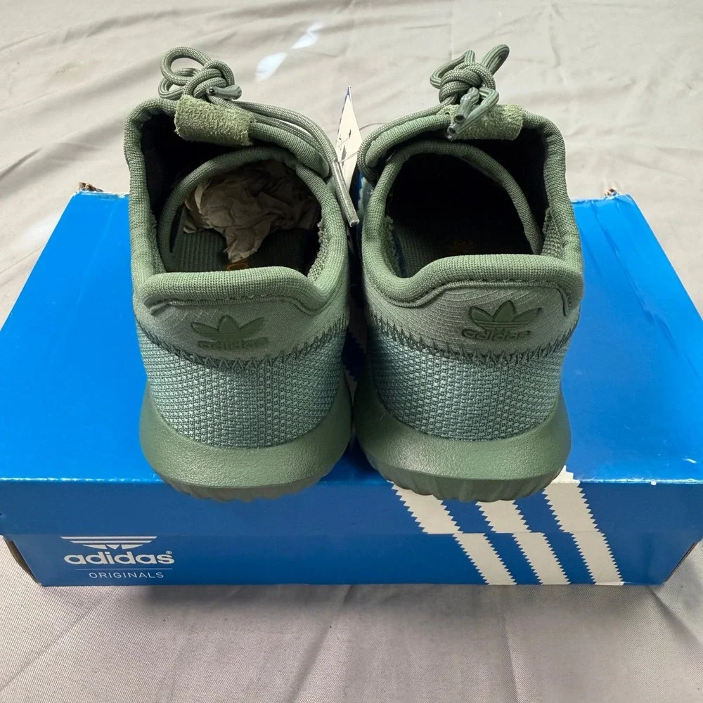 Adidas Originals Tubular Shadow C Olive Green Kids Sneakers BZ0342 Size 11.5K